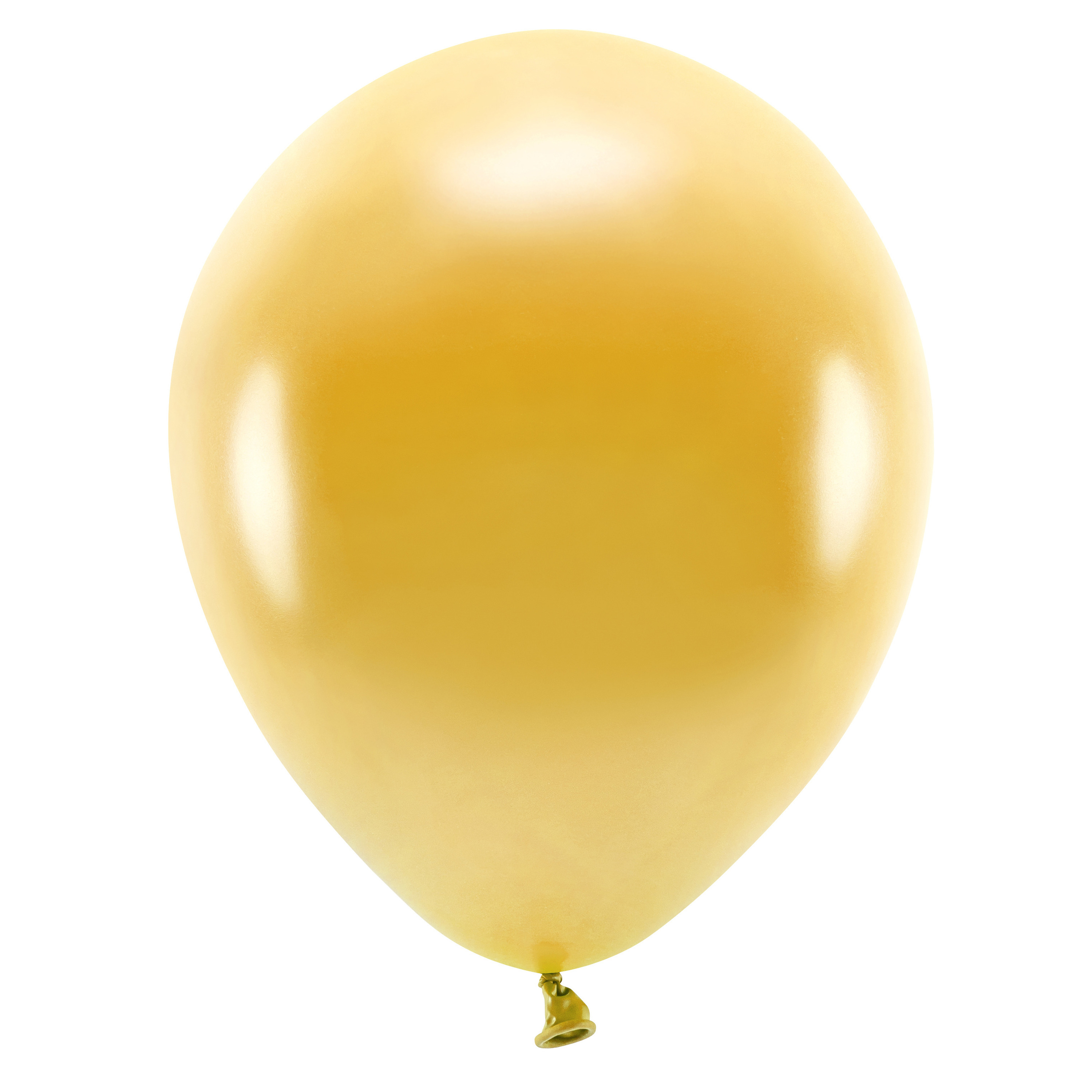 100x Goudkleurige ballonnen 26 cm eco/biologisch afbreekbaar
