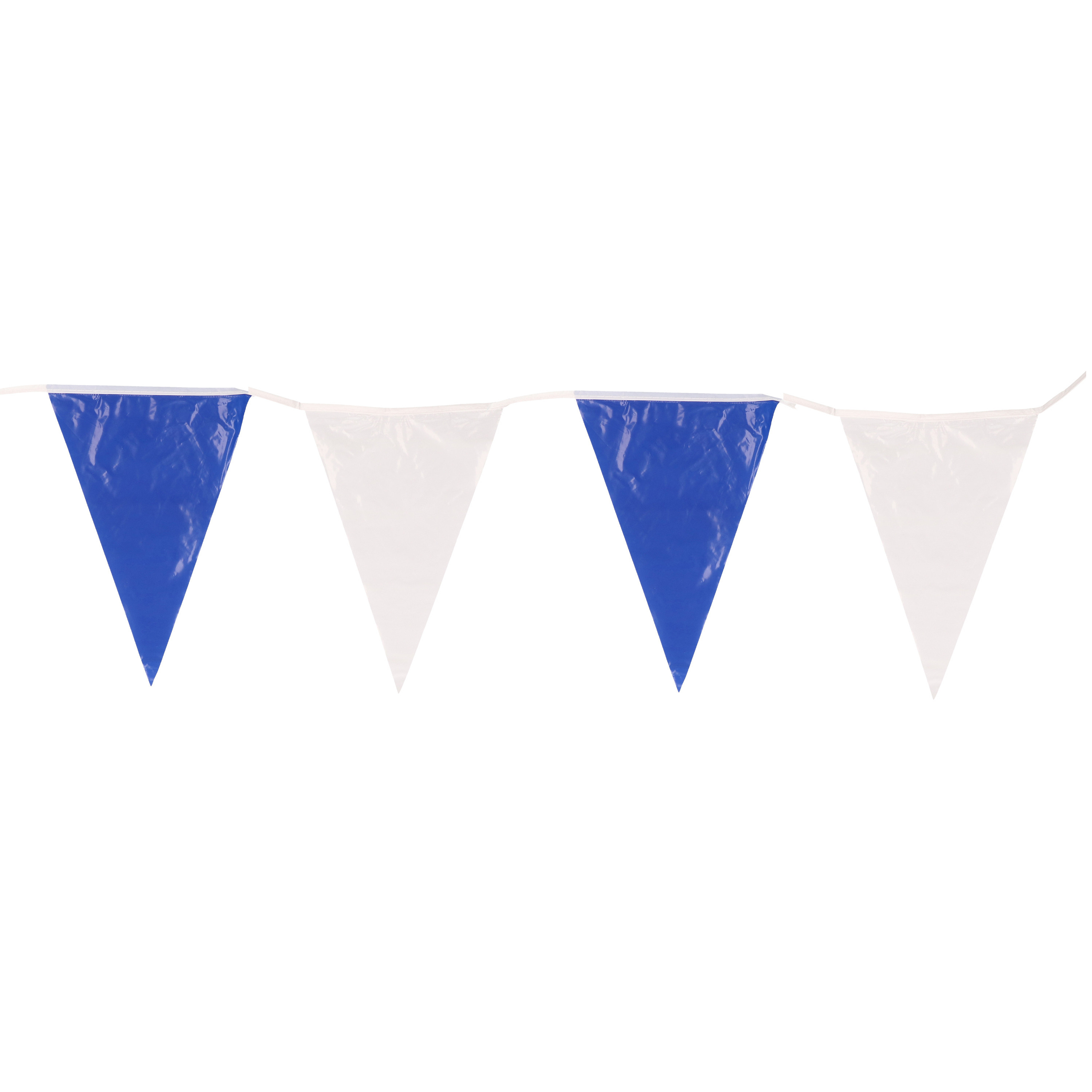 3x Feestartikelen Vlaggenlijnenblauw en wit