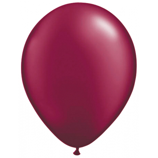 Donkerrode balonnen voor lucht en helium
