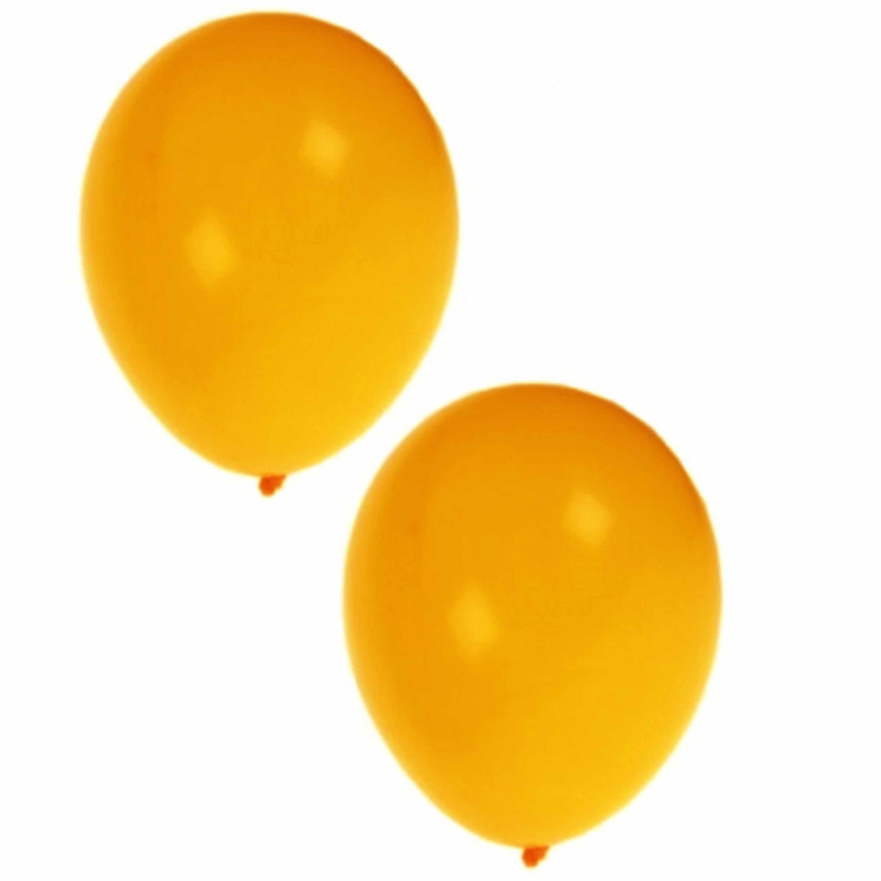 Feestartikelen Gele ballonnen 100 stuks