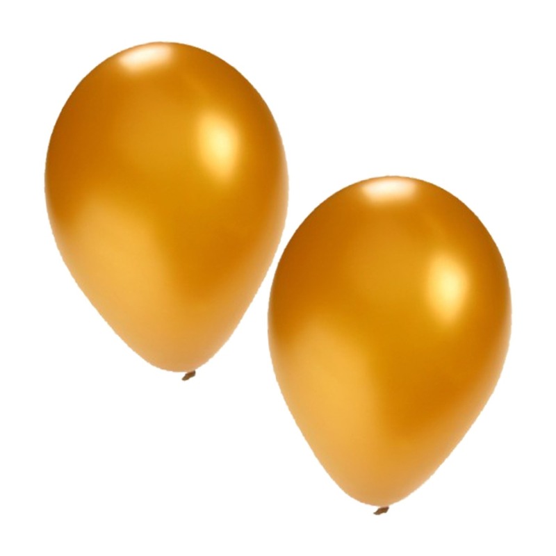 Feestartikelen Gouden ballonnen 100 stuks