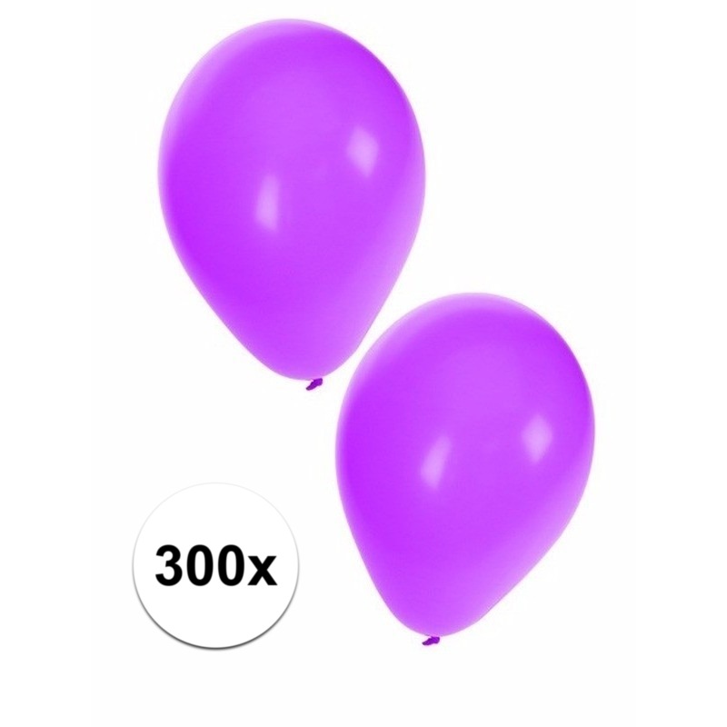 Feestartikelen Paarse ballonnen 300 stuks