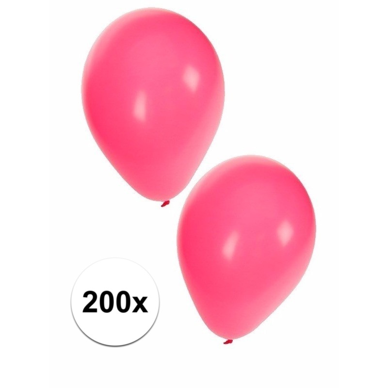 Feestartikelen Roze ballonnen 200 stuks