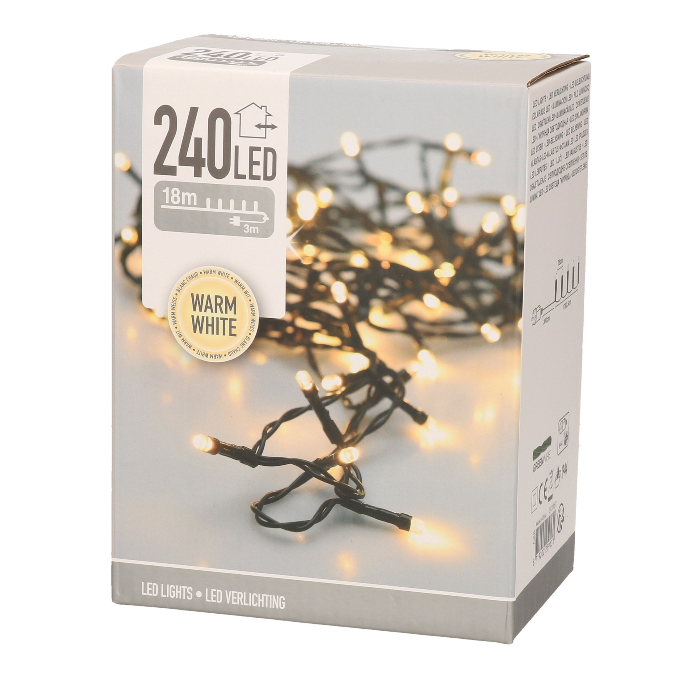 Kerstverlichting 240 lampjes warm wit