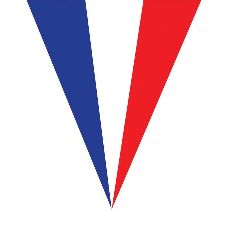 Landen decoratie Frankrijk vlaggenlijn