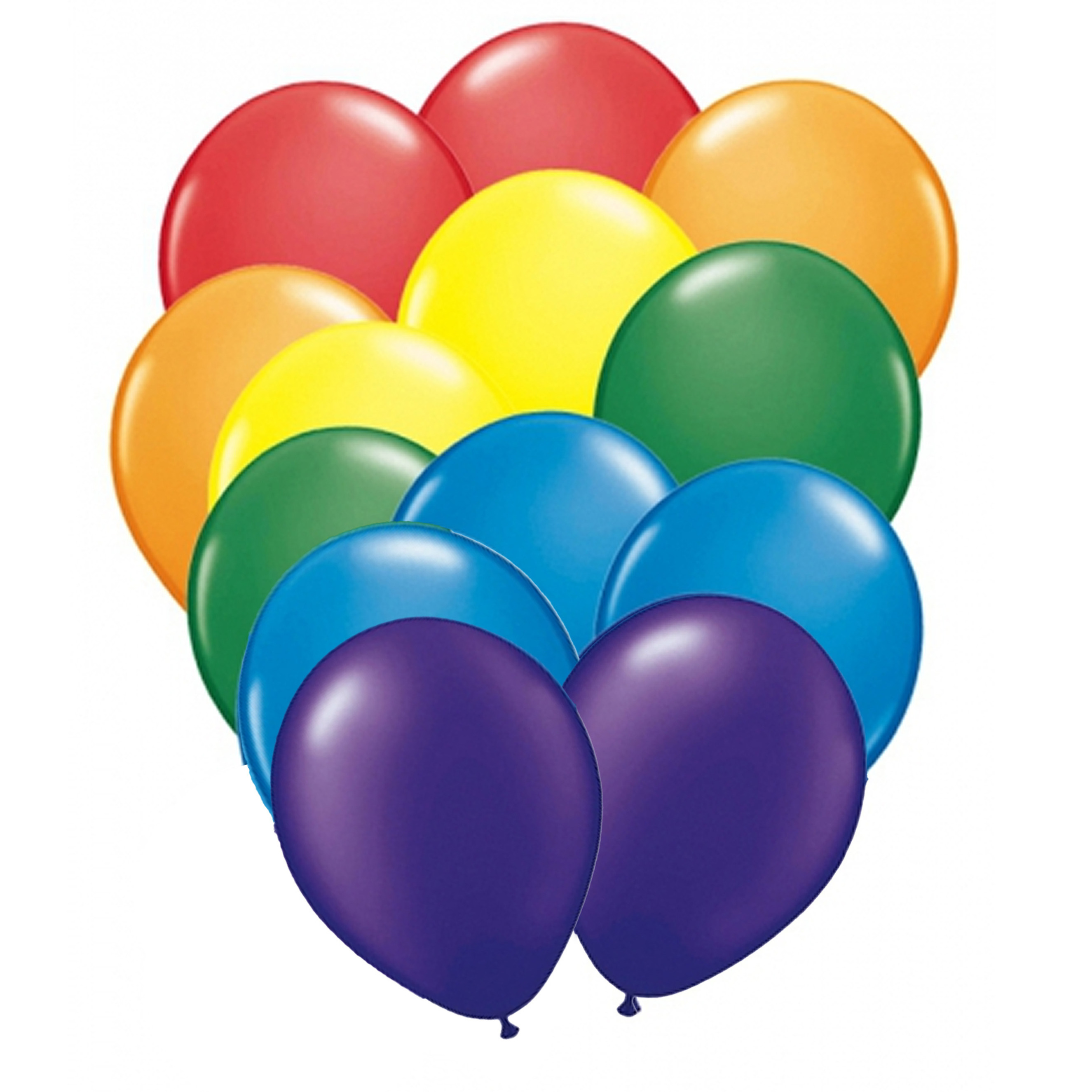 Voordelige regenboog ballonnen 50 stuks