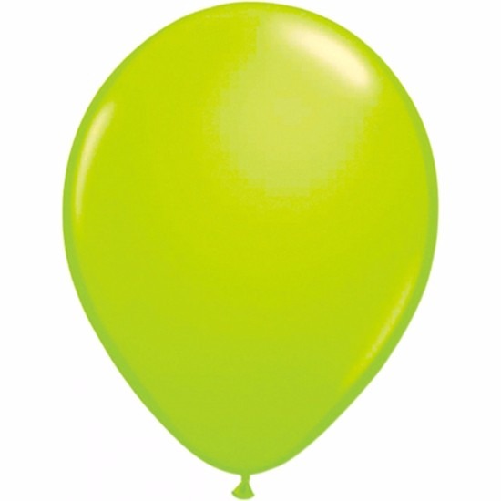 Zak met 10 groene helium ballonnen