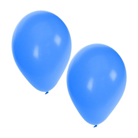 Feestartikelen Ballonnen zwart/blauw