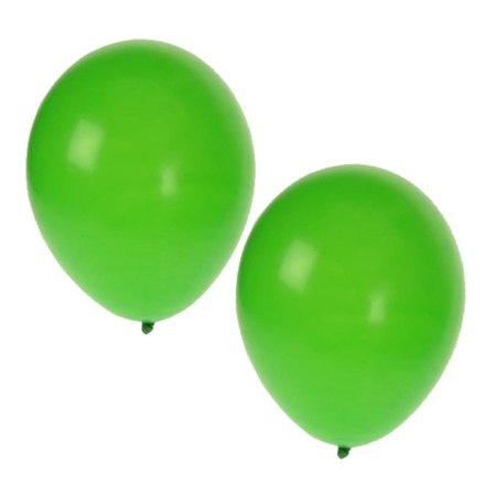 Feestartikelen Ballonnen zilver/groen