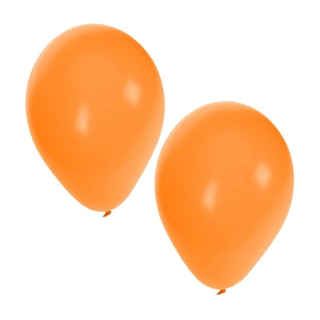 Feestartikelen Ballonnen oranje/zwart
