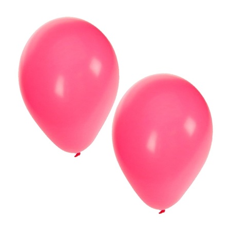 Feestartikelen Ballonnen wit/roze