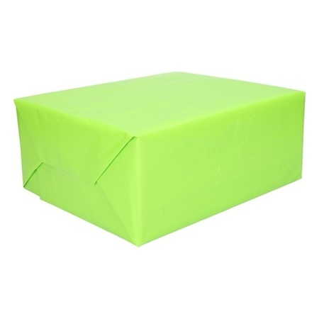 5x Wrapping paper bright green 200 cm