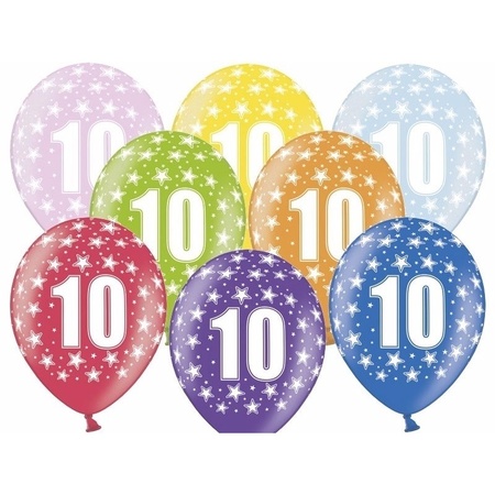 10 years birthday party decoration package guirlandes/balloons/party letters