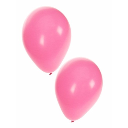 Lichtroze balonnen voor lucht en helium