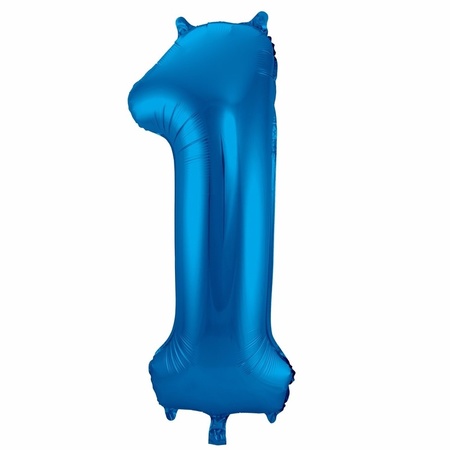 Cijfer ballon 18 jaar blauw