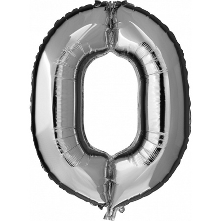 80 years silver foil balloons 88 cm age/number