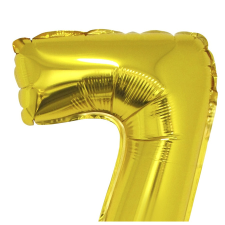 Gouden 75 jaar opblaasbaar ballon 41 cm