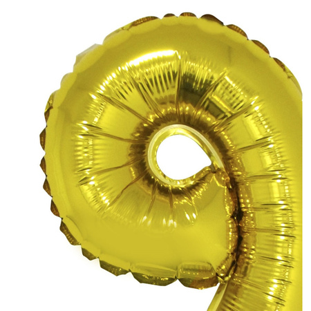 Gouden 90 jaar opblaasbaar ballon 41 cm