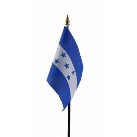 Honduras zwaaivlaggen plastic stokje