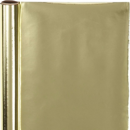 Inpakpapier goud metallic 400 x 50 cm