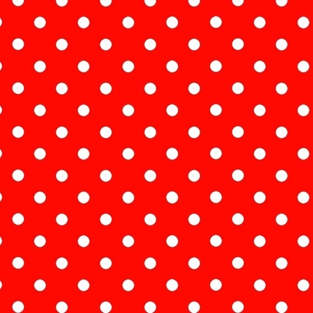 Rood papier met stip op rol 200 cm