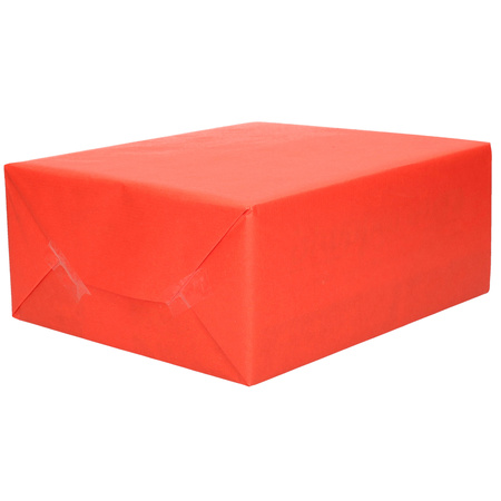 9x Rollen kraft inpakpapier regenboog pakket - regenboog/metallic rood/rood 200 x 70/50 cm