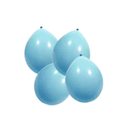 Feestartikelen Lichtblauwe ballonnen, 100 stuks