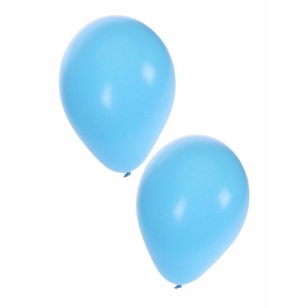Feestartikelen Lichtblauwe ballonnen, 300 stuks