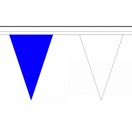 Blauw/wit vlaggenlijnen
