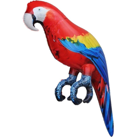 Opblaasbare ara papegaai vogel 25 cm decoratie