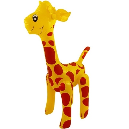 Opblaasbare giraffe 59 cm decoratie/speelgoed