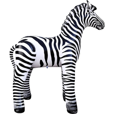 Opblaasbare zebra 80 cm decoratie