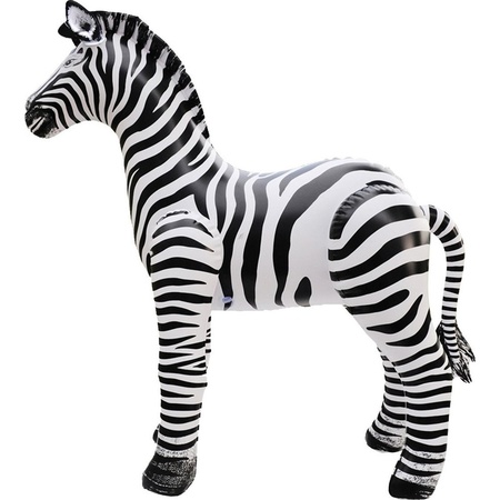 Inflatable zebra 80 cm decoration/toy