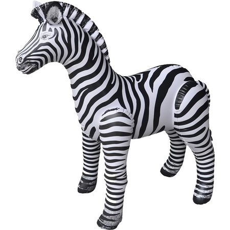 Inflatable zebra 80 cm decoration/toy