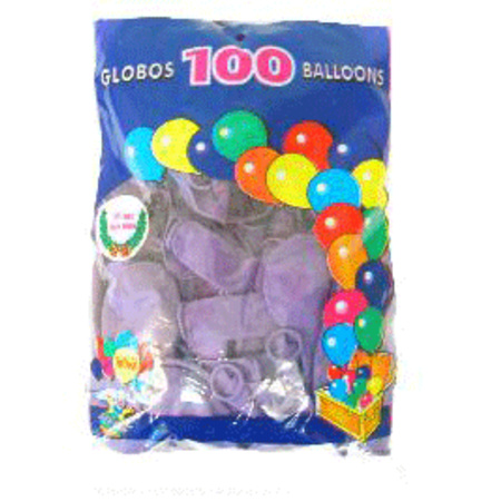Feestartikelen Paarse ballonnen 100 stuks