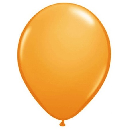 Feestartikelen Qualatex ballonnen oranje 10 stuks