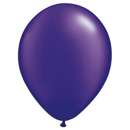 Feestartikelen Qualatex ballonnen parel paars 10 stuks