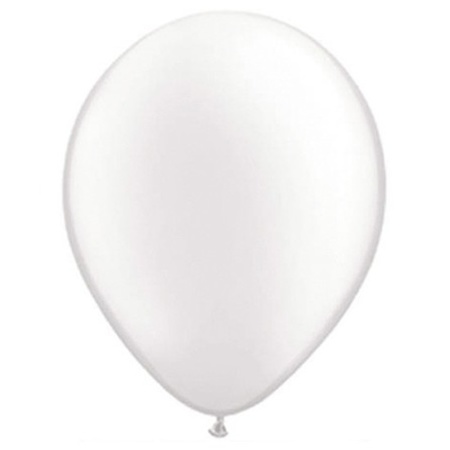 Feestartikelen Qualatex ballonnen parel wit 10 stuks