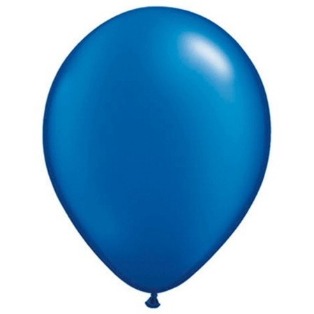 Feestartikelen Qualatex ballonnen Sapphire blauw 10 stuks