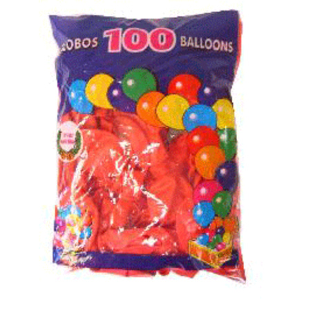 Feestartikelen Rode ballonnen 100 stuks