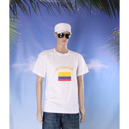 Feestartikelen T-shirt vlag Ecuador