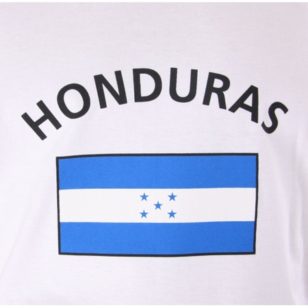 Feestartikelen witte tanktop met vlag Honduras print