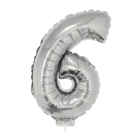 Zilveren 16 jaar opblaasbaar ballon 41 cm